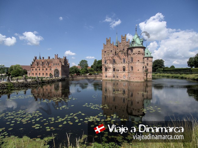 Castillo Egeskov cerca de Odense. Viaje a Dinamarca