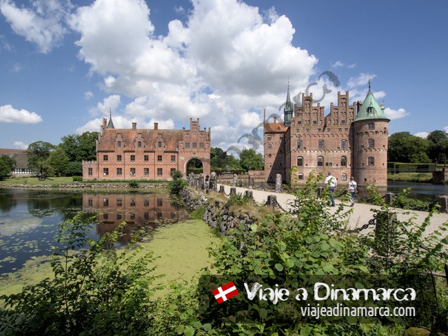Castillo Egeskov cerca de Odense. Viaje a Dinamarca